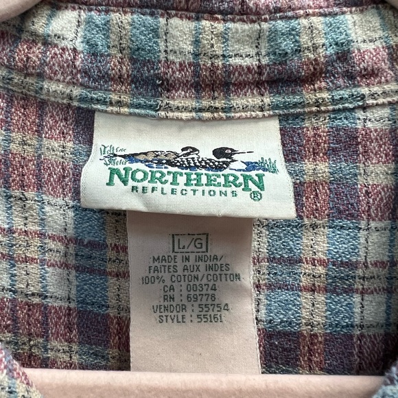 Vintage Plaid button down shirt - Picture 3 of 4